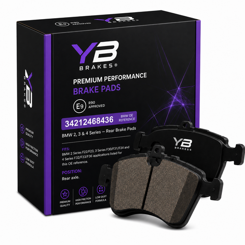 YB Brakes BMW brake pads OE 34212468436 rear